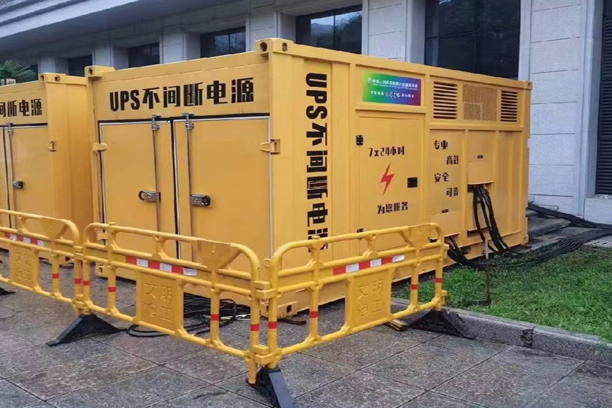 大方发电机租赁施工现场